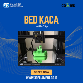 Bed Kaca Cermin Khusus 3D Printer Mirror Glass Bed Base with Clip